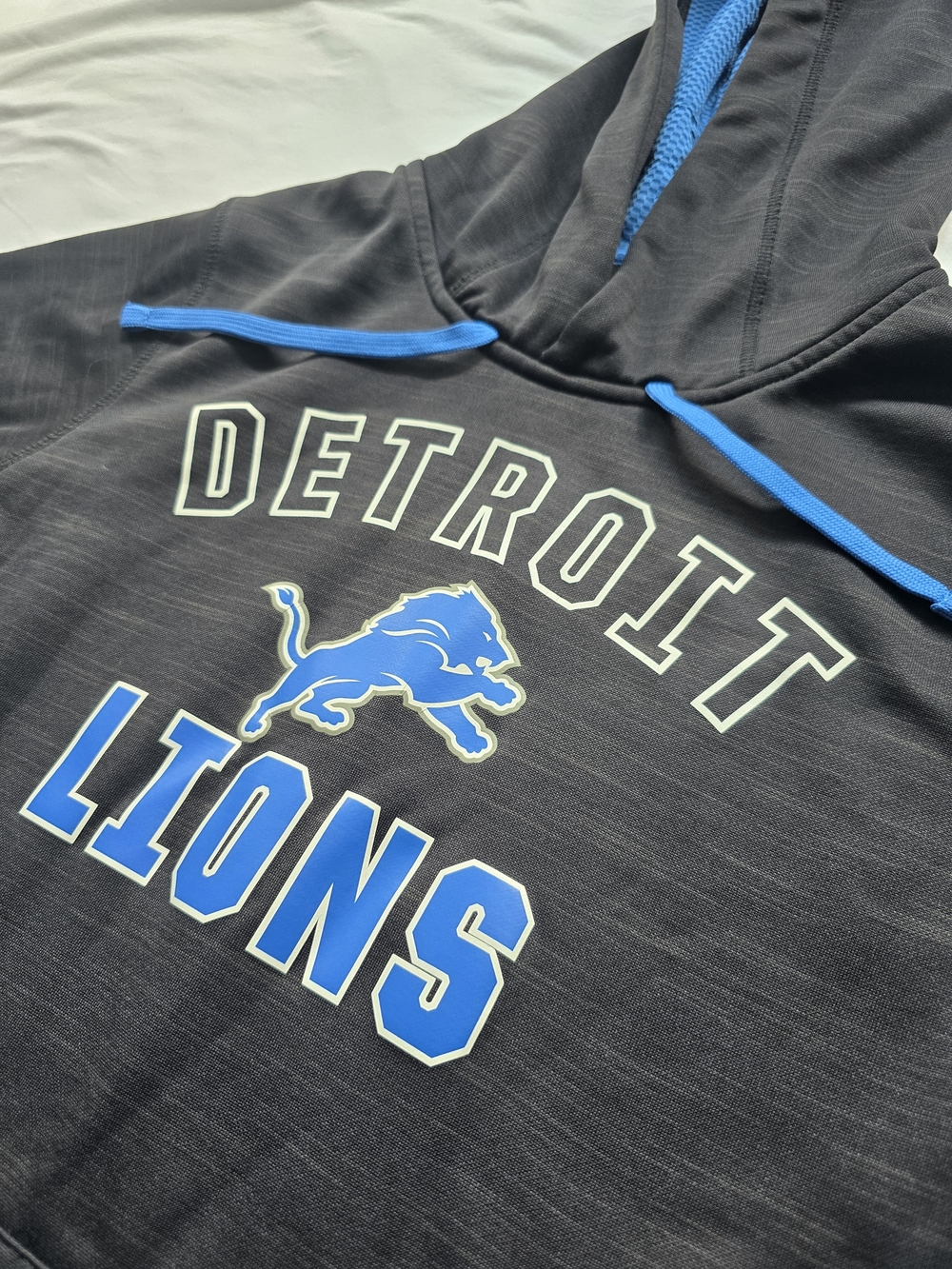 Detroit Lions NFL Team Apparel TX3 Warm Hoodie Size Small